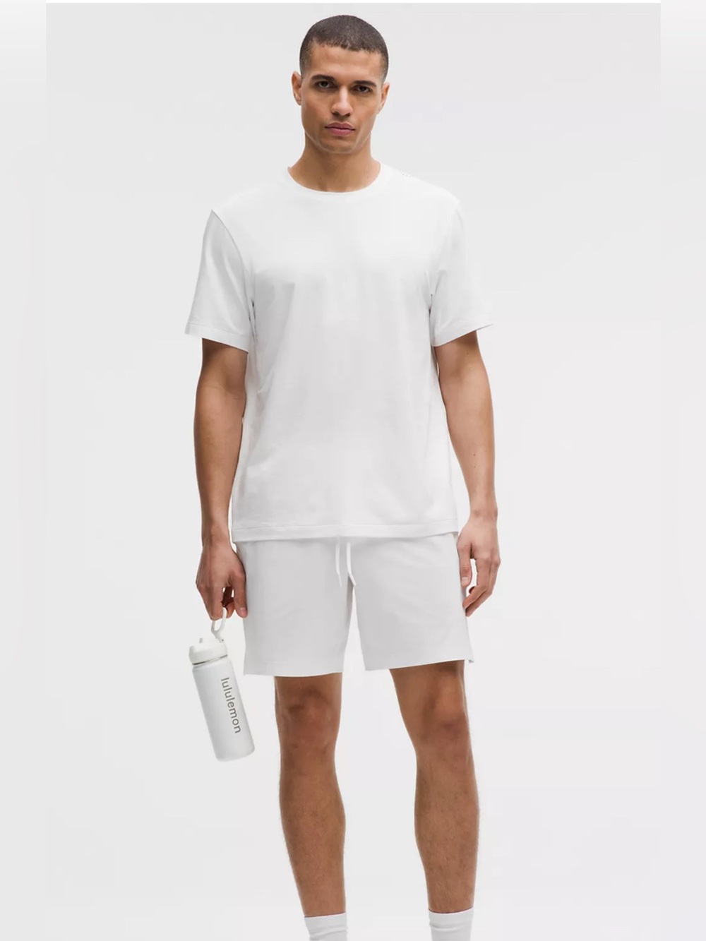 lululemon athletica Men's White Athletic Tee size M medium